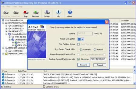 active partition recovery key free